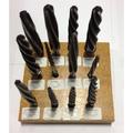 Drill America HSS 1/2" Straight Shank Bridge Reamer Set - 12 Piece DWRRBSS-SET